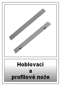 Hoblovací a profilové nože